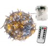 Vánoční osvětlení Voltronic 67399 Vánoční řetěz 10 m,100 LED,teple stud.bílý+ovladač