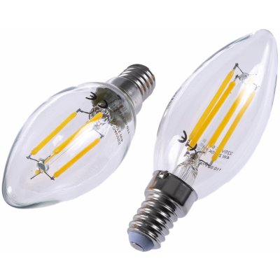 T-LED LED žárovka E14 C35 4W FILAMENT Varianta: LED žárovka E14 C35 4W FILAMENT – Zboží Mobilmania