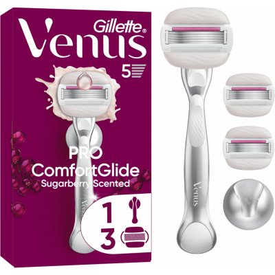 Gillette Venus Pro ComfortGlide Sugarberry + 3 ks hlavic – Zboží Mobilmania