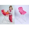 Výbavička pro panenky Teddies Židlička pro panenky vysoká kov/plast 33x26x60cm