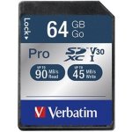 Verbatim Pro U3 SDXC 64 GB 47022 – Zboží Mobilmania