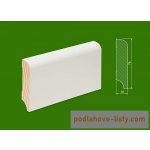 Novák soklová lišta dřevěná bílá RAL9016 WL78/9016 78x18 – Zboží Mobilmania