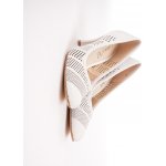 CAPRICE nappa dámské lodičky bílé – Sleviste.cz