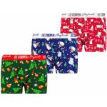 Lee Cooper chlapecké boxerky modrá bílá zelená červená vícebarevná – Zboží Dáma