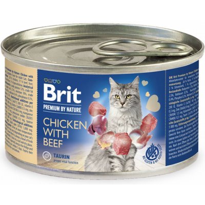 Brit Premium by Nature Cat Chicken with Beef 0,2 kg – Sleviste.cz