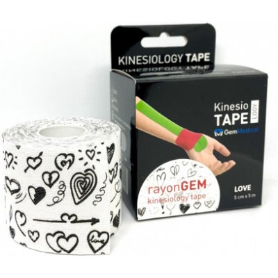 GM rayon kinesiology tape hedvábný love 5 cm x 5 m – Zboží Mobilmania