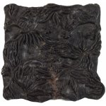 Sanu Babu Antik dřevěná raznice na tisk přehozů s indickým motivem 15 x 15 x 6 cm (YB) – Zboží Dáma