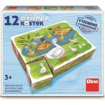 Dino obrázkové kostky Na farmě 12 kostek – Zboží Dáma