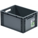 Bauhaus Eurobox 40 x 30 x 22 cm 21 l šedá – Zboží Dáma