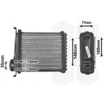 Vymenik tepla, Vnitrni vytapeni VAN WEZEL 59006085 – Zboží Mobilmania