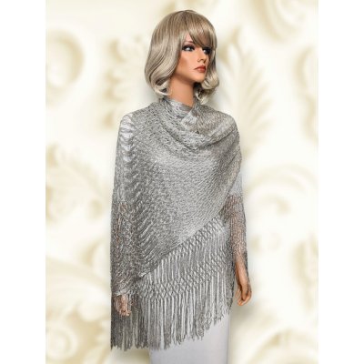 Classic Scarf dámská šedostříbrná šála – Hledejceny.cz