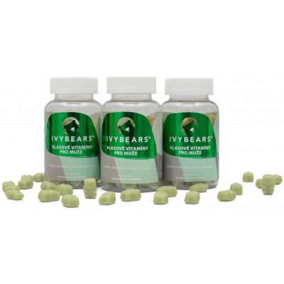 IVY Bears vlasové vitamíny pro muže 180 ks – Hledejceny.cz