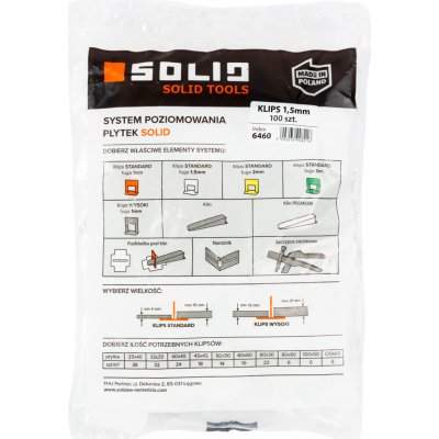 FHU PARTNER Ljajić Milan Spony SOLID leveling 1,5mm-100ks – Hledejceny.cz