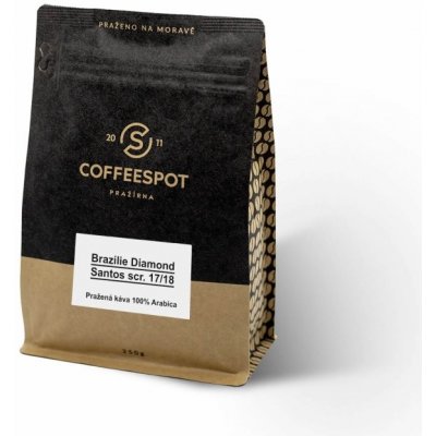 Coffeespot Brazílie Diamond Santos zrnková 250 g – Hledejceny.cz
