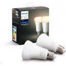 Žárovka Philips Hue BT LED 9.5W teplá bílá 2 ks stmívatelná LED žárovka E27 806lm 2700K