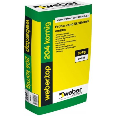 Weber Minerální omítka Webertop 204 škrábaná 3 mm střednězrnná 25 kg – Zboží Mobilmania