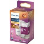 Philips LED lampa 6.2W 80W LED lampa 6,2W GU10 A+ – Zboží Živě