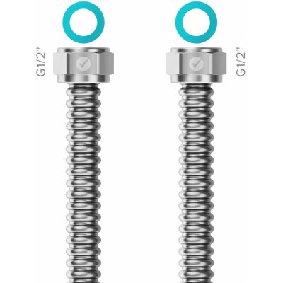 Merabell READY! Připojovací hadice, G1/2" × G1/2", 100 cm M0416 – Sleviste.cz