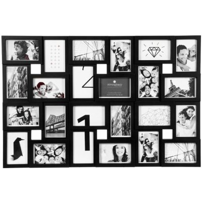 ATMOSPHERA Fotorámeček na 24 fotografií, černý – Zboží Živě