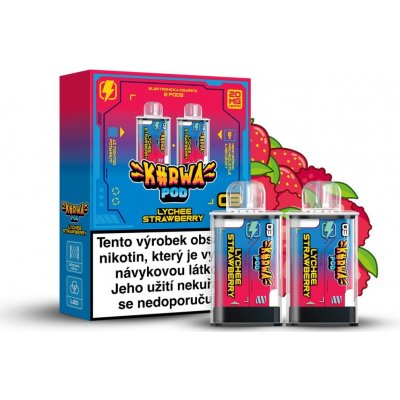 Kurwa Pod Lychee Strawberry 20 mg 2x700 potáhnutí 1 ks – Zboží Mobilmania