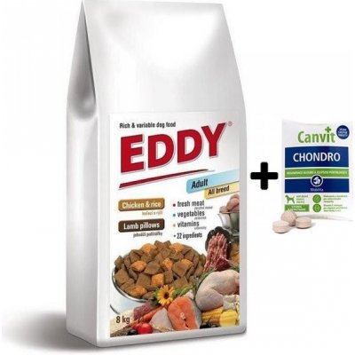 EDDY Adult All Breed kuřecí polštářky s jehněčím 8 kg – Zbozi.Blesk.cz