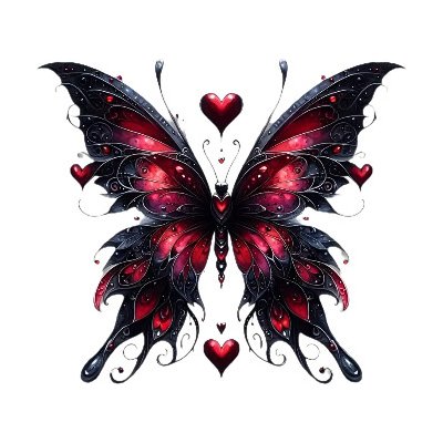 Nažehlovací obrázek - rudočerný motýl (dva rozměry), Velikost: Malý – Zboží Dáma