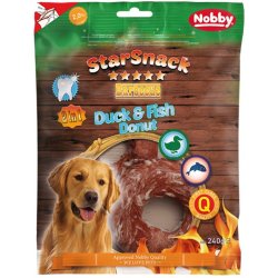 Nobby StarSnack BBQ Duck, Fish Donut pamlsky 240 g