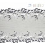 Elastická krajka šedá, 200 mm – Zboží Dáma