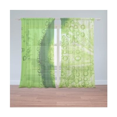 Sablio Záclony Limetka: 2ks 150x250cm – Hledejceny.cz