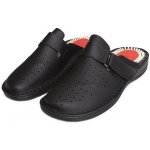 Vlnka Pánské kožené masážní nazouváky Milan černá – Sleviste.cz