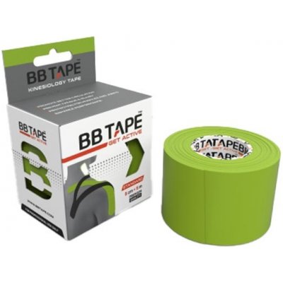 BB Tape Kineziologický tejp lime green 5 cm x 5 m – Zbozi.Blesk.cz