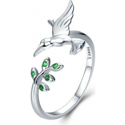 P&J Jewellery stříbrný prsten Polétavý kolibřík SRUNI11