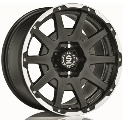 SPARCO DAKAR 7,5x17 5x120 ET30 matt black lip polished rivets – Hledejceny.cz