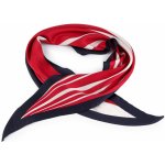 Saténový šátek 35x115 cm - červená – Zboží Dáma