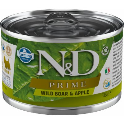 N&D Prime Dog Adult Mini Boar & Apple 140 g – Zboží Mobilmania