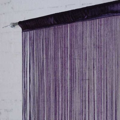 Šňůrkový závěs SPAGHETTI 90x200 cm - fialový – Sleviste.cz