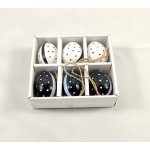 Vajíčka závěsná pvc 6ks/6cm bílá/černá – Hledejceny.cz