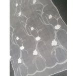 Hotová záclona s květy 100x245 cm 100 x 245 cm – Hledejceny.cz