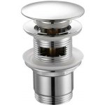 Agualine Umyvadlová výpust click clack 5/4" velká zátka, chrom TF7001 – Zboží Dáma