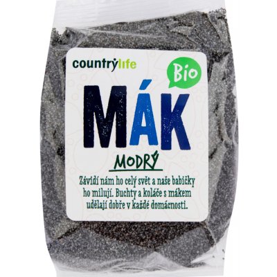 Country Life Mák modrý BIO 250 g – Zboží Mobilmania