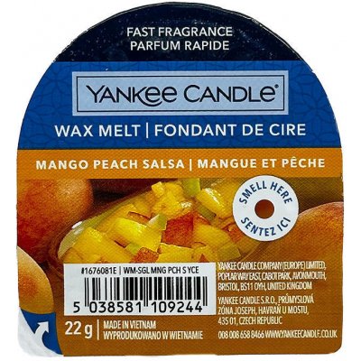 Yankee Candle MANGO PEACH SALSA Vosk do aromalampy nový 2021 22 g – Hledejceny.cz