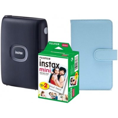 Fujifilm Instax Mini Link 2, Space Blue + COLORFILM (20ks) + album Instax Mini