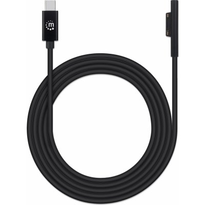 Manhattan 353632 nabíjecí, Surface Connect to USB-C Charging Cable (M/M), 15 V / 3 A, 1.8m, černý – Zboží Mobilmania