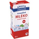 Madeta Jihočeské Trvanlivé plnotučné mléko 3,5% 1 l – Zboží Dáma