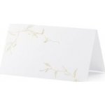 PartyDeco Jmenovky "Zlaté větvičky" 10ks – Zboží Mobilmania