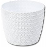 Lamela květináč MALWA DLUTO vroubek 250 bílý – Sleviste.cz