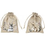 Textilomanie Jutový pytlík BURLIA s potiskem králíka, 20x25 cm - více variant – Zboží Mobilmania