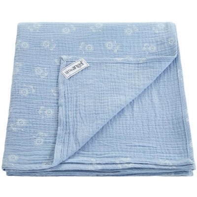 Little Angel Mušelínová deka osuška Světle modrá – Hledejceny.cz