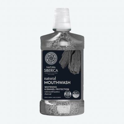 Natura Siberica Přírodní ústní voda s bambusovým uhlím 520 ml – Zboží Mobilmania