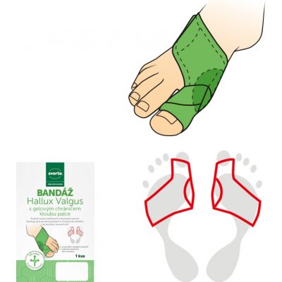 Svorto Bandáž Hallux Valgus s gel. chráničem kloubu palce – Hledejceny.cz
